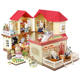 Compatible with Senbel family forest lighting house villa play house toy doll girl birthday gift