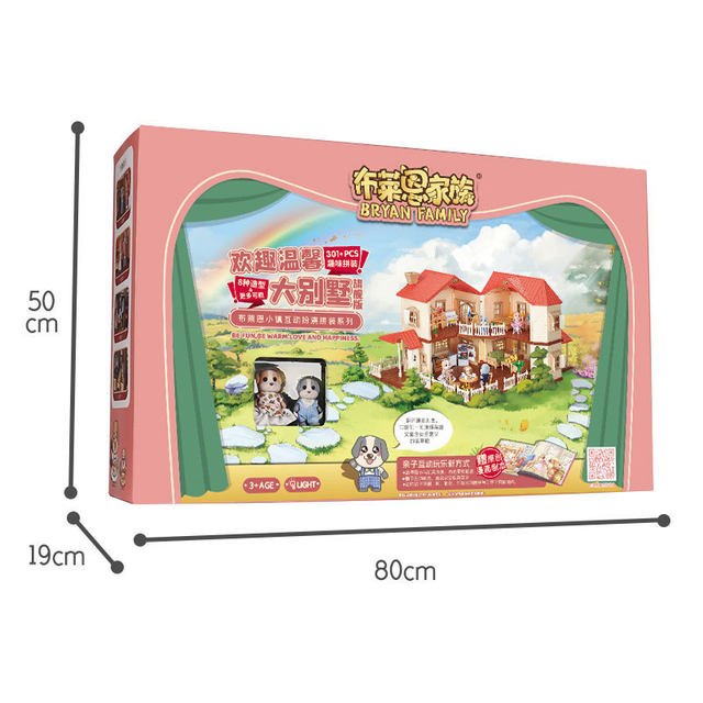 Sam Girl's Play House Princess House Simulation Villa Set Children's King DIY Assembly Toy Children's Picture Book