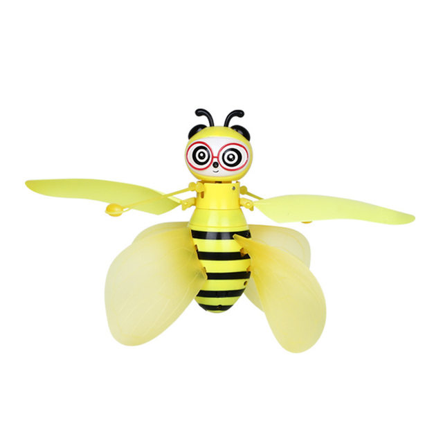 Best-Selling Street Stall Toy: Little Bee Sensor-Controlled Flying Device, Remote-Controlled Helicopter, Levitating Electric Light-Up Toy