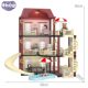 Koala Diary Castle Dollhouse Pretend Play Toy Princess Scene Light Villa House Birthday Gift for Children 3+