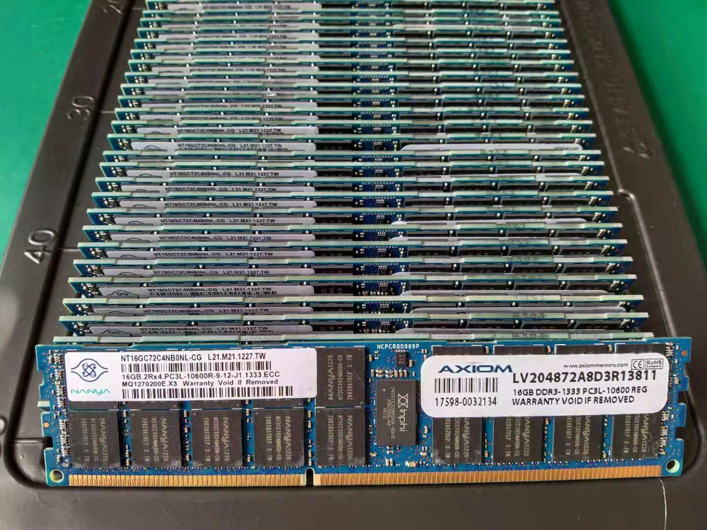 Серверная панель памяти 16G 2RX4 PC3L-10600R DDR3 1333 ECC REG RDIMM для Южной Азии Изображение 1
