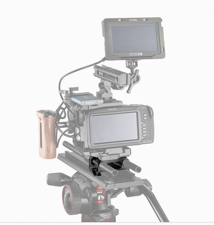 SmallRig Smogg 2267 BMPCC 4K bán gói lồng thỏ tải nhanh phụ kiện đế chuyên dụng thế hệ thứ hai ống đôi - Phụ kiện VideoCam