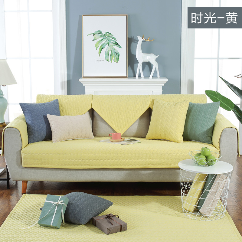 Nordic modern simple cotton sofa pad four seasons of general cloth anti-slip all-inclusive cotton sofa cover customized