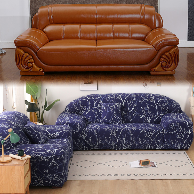Sofa cover old leather elastic all-inclusive European Lazy Four Seasons General Cat Anti-Cat Cat Cat Grab Old