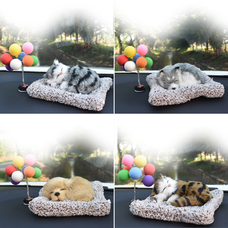 Car Pendulum Cute Simulation Animal Puppy Cat Cat Car Adornment Activated Carbon Charcoal Ladle Except Formaldehyde Car Pendulum Piece