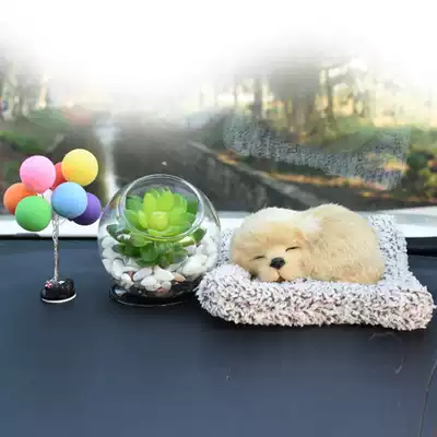 Simulation fleshy car ornaments cute creative car interior plant car interior supplies flower potted personality ornaments