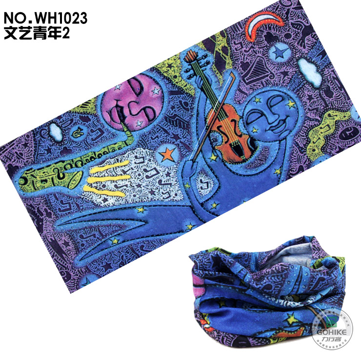 Nữ thể thao ngoài trời bib nam người bạn xe đạp liền mạch ma thuật headband cao độ ẩm đàn hồi thấm hút khăn quàng cổ - Kerchief / Earflap khăn trùm đầu nam