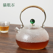 Japanese cooking teapot kettle hammer hammer heat-resistant glass pot lifting beam electric pottery stove tea tea set