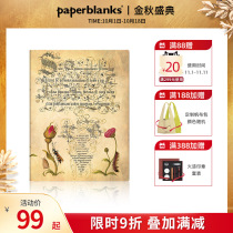 paperblanks flagship store Flemish Rose Hand account book retro style notebook small book Personality creative art exquisite notebook diary manuscript Mira benmila Botany