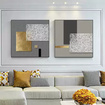 Side paintings are now simple living room decoration paintings, wall hanging paintings, free painting, suitable for bedroom hanging paintings, two combination paintings