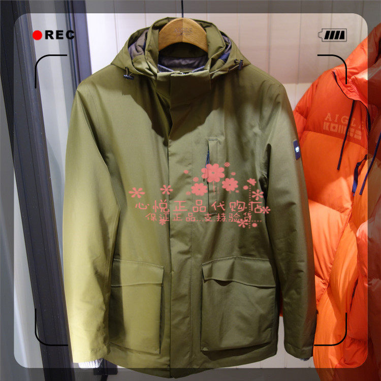 French AIGLE AGao 20 years autumn winter TEMPE men's clothing GTX waterproof cotton jacket K3991 K3992