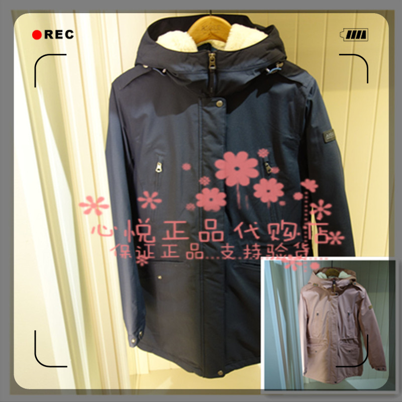 19 years autumn and winter France aigle Agao COCO Female dress MTD windproof cotton jacket J0151 J0153
