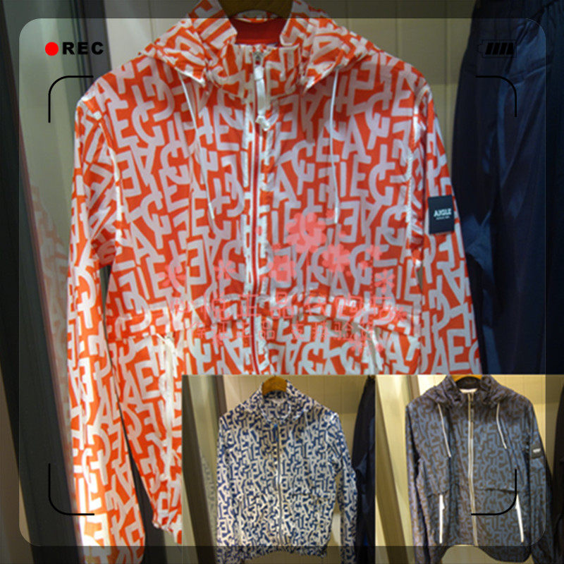 French AIGLE Ai high 21 years Spring Summer Male Light Alphabet Printed Jacket K685P K685P K685Q K685R K685R