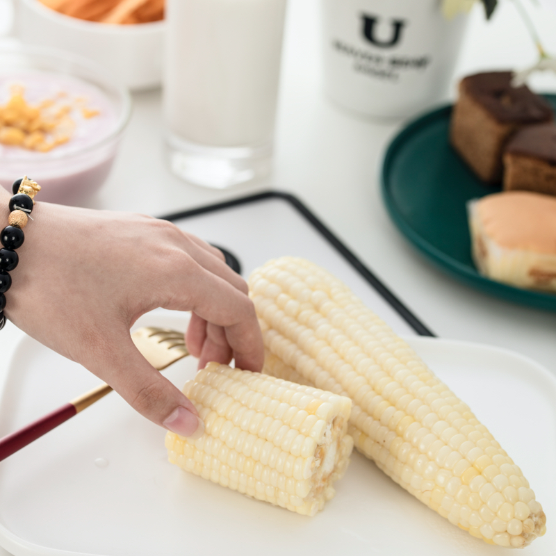 Sky Diligent Grain Grain Net Small Sweet Aroma Glutinous Corn Stick Grain 6 Ears Organic Bract Rice Vacuum Frozen Corn Fresh Glutinous Corn