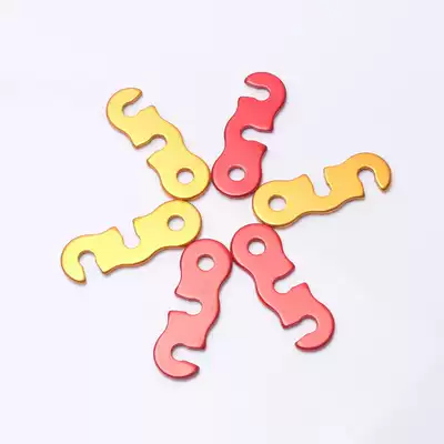 Aluminum alloy wind rope length adjustment buckle outdoor tent canopy wind rope slip buckle S-shaped umbrella rope buckle fixing buckle