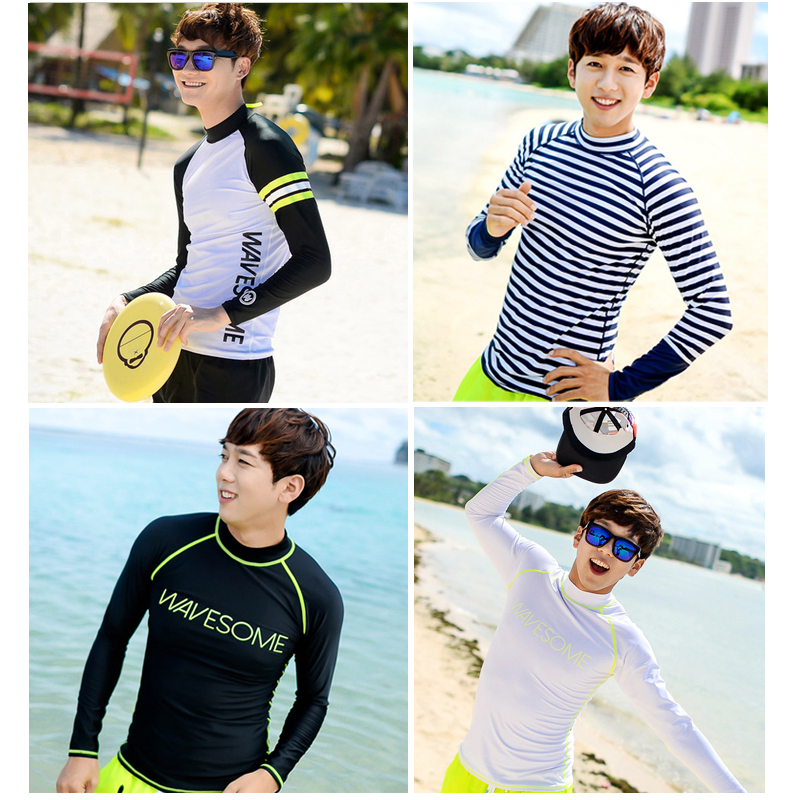 Da Cousins-New Outdoor Tight Clothing Men's Sunscreen Snorkeling Long Sleeve Blouse Wetsuit Men's Two Style Jellyfish