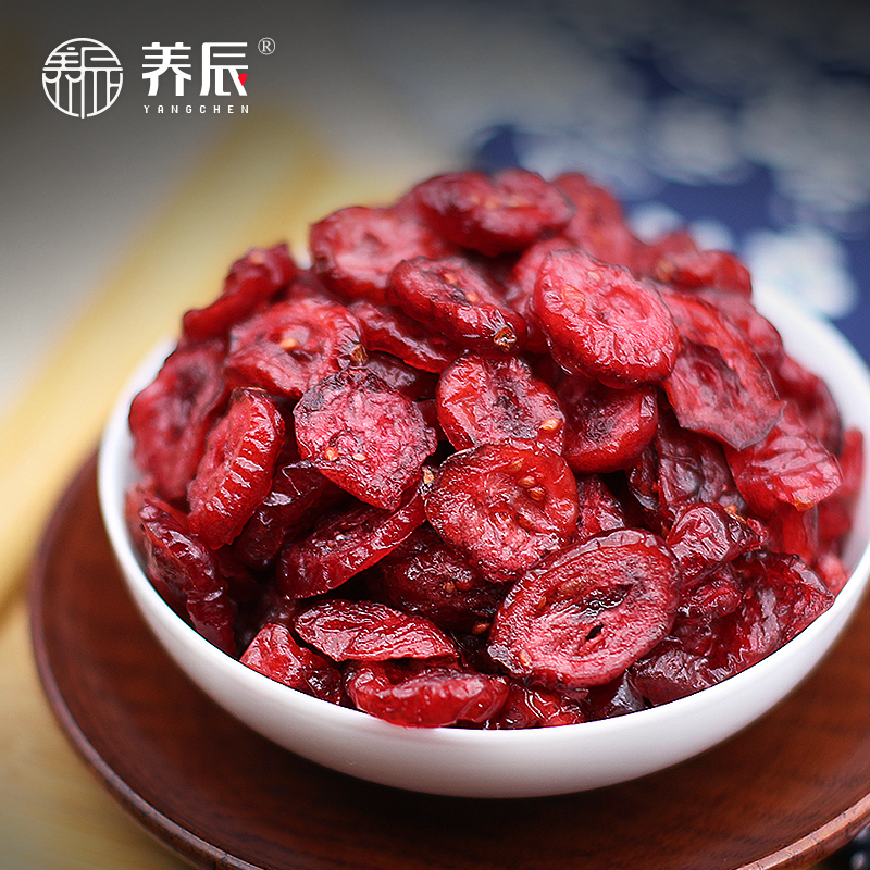 Yangchen dried cranberries, sliced cranberries, dried fruits, baked raw materials, peach gum, 250g