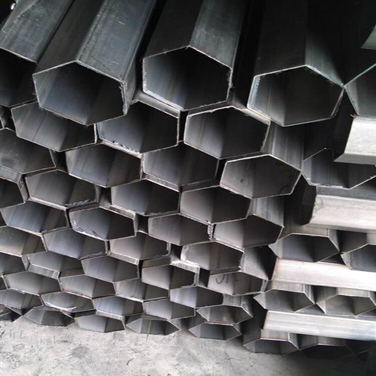 Manufacturer direct sales 201 stainless steel hexagonal pipe handrail tube triangle flat oval tube semicircular tube