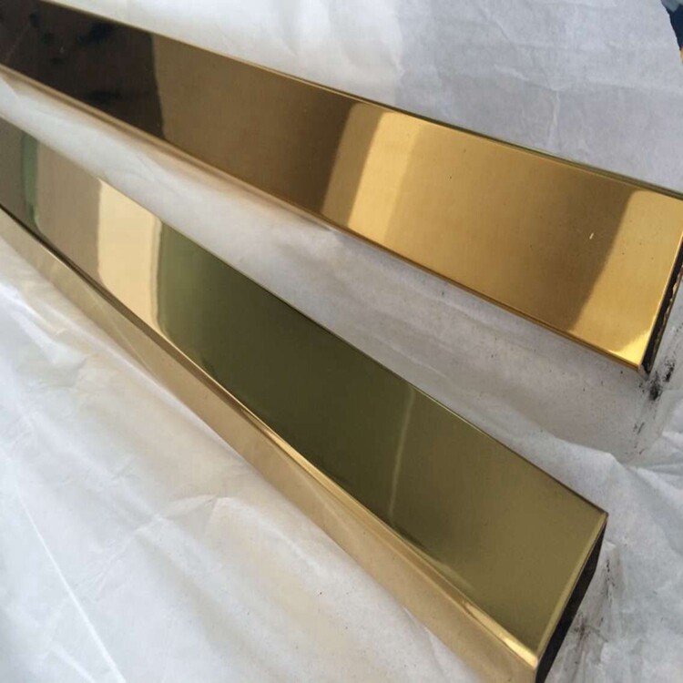Stainless Steel Gold Tube Brushed Square Tube 25 28 30 32 38 Mirror Rose Gold Champagne Gold Tube Customization