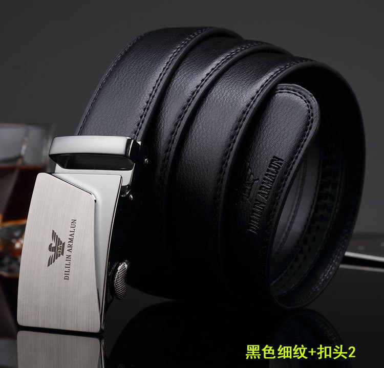 ARMALUN Belt Explosive Belt Men Khóa tự động nam Belt thông thường Thương hiệu Hàn Quốc - Thắt lưng thắt lưng da cá sấu