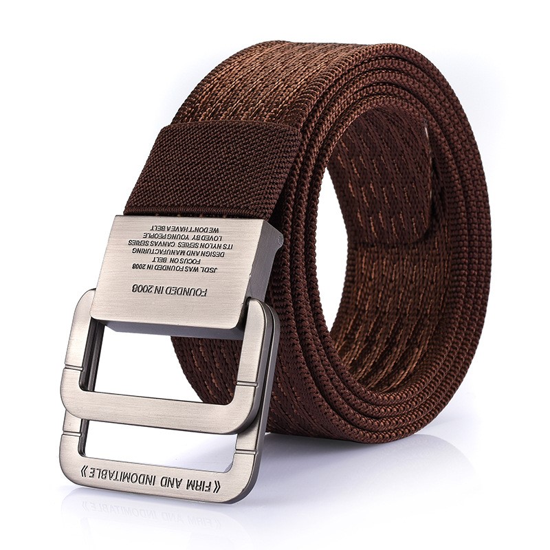 Vòng đôi nam khóa vải vành đai thể thao ngoài trời và giải trí sinh viên vành đai thanh niên nylon vành đai tinh khiết tùy chỉnh logo - Thắt lưng mua thắt lưng nam