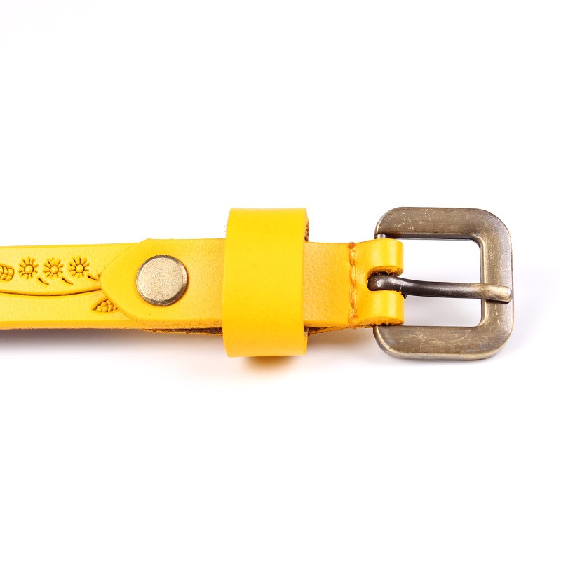 Phiên bản tiếng Hàn của phụ nữ mới dây da tốt trang trí dây đai nhỏ nhà máy trực tiếp A-12 - Thắt lưng dây thắt lưng nữ