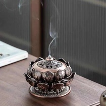 Zen lotus incense burner agarwood incense incense pan incense stove indoor sandalwood stove incense ceremony tea ceremony yoga creative ornaments