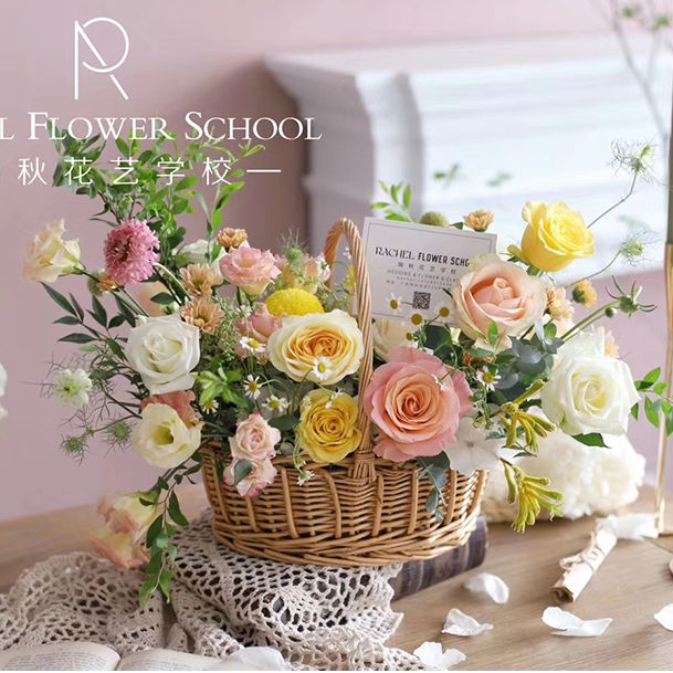 Peacetime oval minimalist waterproof woven hand flower basket