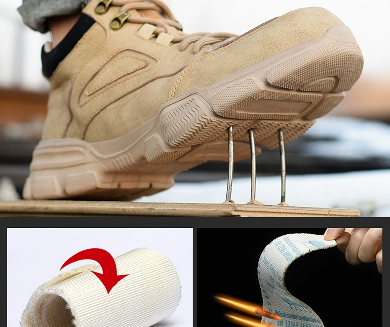Ultra-light labor protection shoes for men in summer, breathable, four-season steel toe, anti-smash, anti-puncture, anti-odor labor field work shoes, soft soles