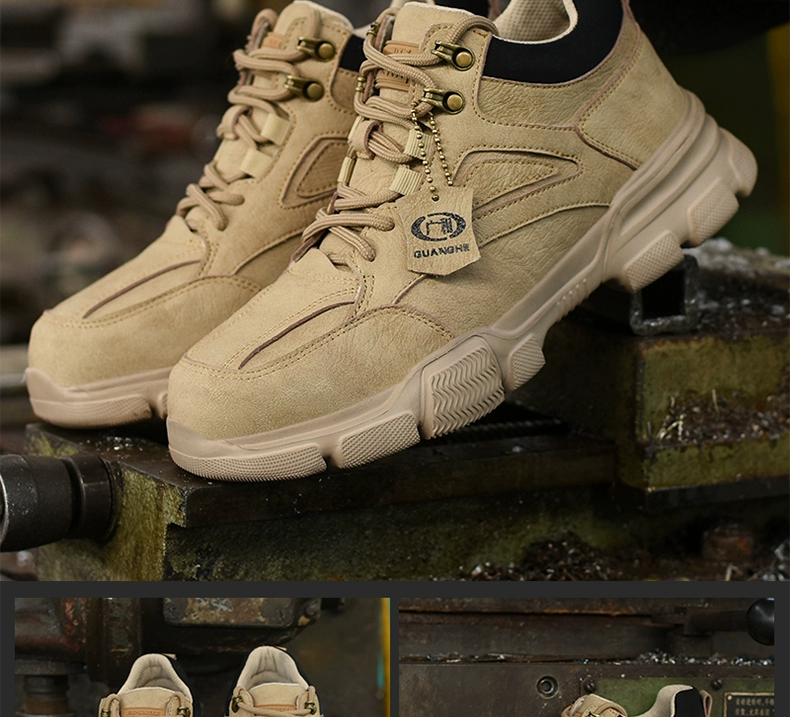 Ultra-light labor protection shoes for men in summer, breathable, four-season steel toe, anti-smash, anti-puncture, anti-odor labor field work shoes, soft soles