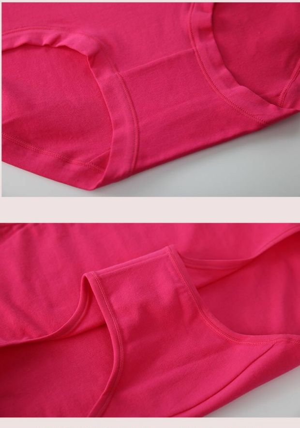 4 tải cao eo đồ lót nữ cotton phương thức kích thước lớn không có chất béo mm kháng khuẩn tre than tóm tắt của phụ nữ - Giống cái quần lót lọt khe xẻ đáy