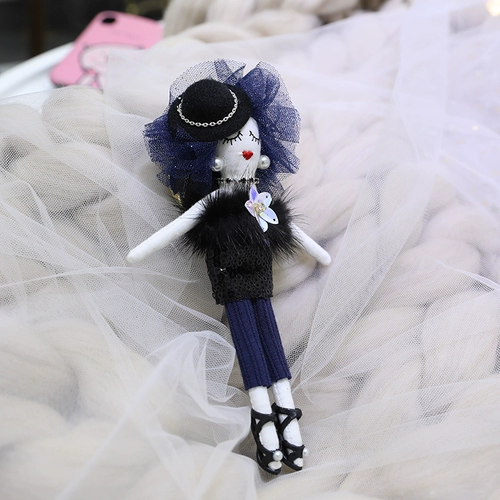 Брендовая женская высококлассная изысканная подвеска, небольшая кукла, аксессуар, в корейском стиле, Южная Корея