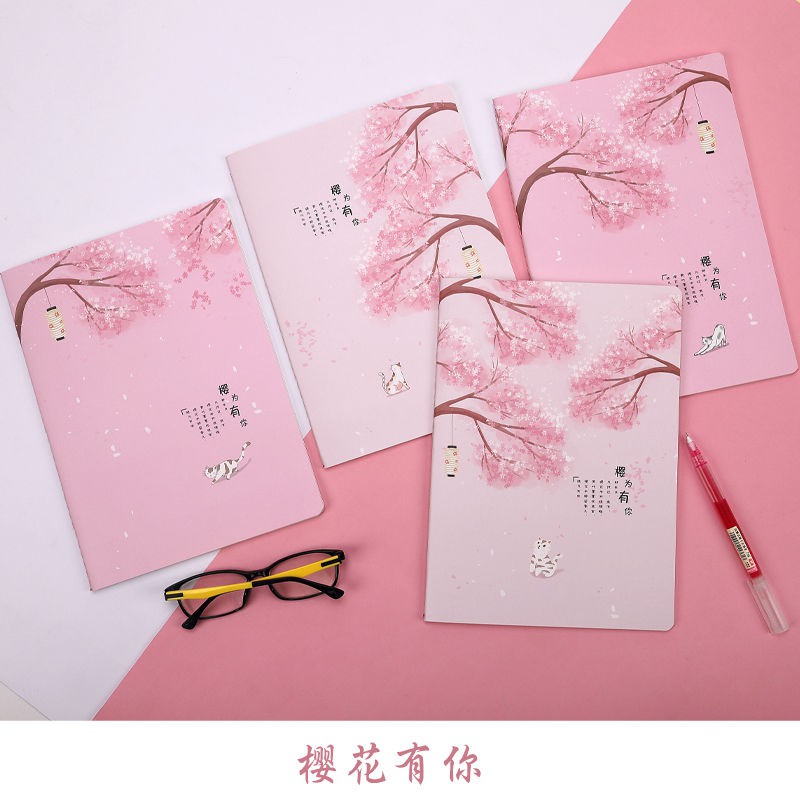 English notebook book wholesale super thick homework book hand book Handbook Diary cute Korean student stationery 16k