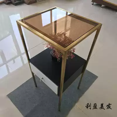 Net red light luxury hair salon tool cabinet store special tool cabinet storage cabinet storage cabinet gold hair salon cabinet factory direct sales