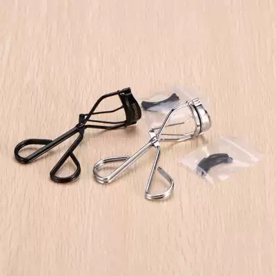 Stainless steel local eyelash curler replacement plastic pad curling Mini long-lasting portable belt makeup tool Korea