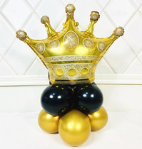 Birthday balloon column road guide decoration bracket arrangement Dress up year old 0-9 silver digital wedding scene balloon