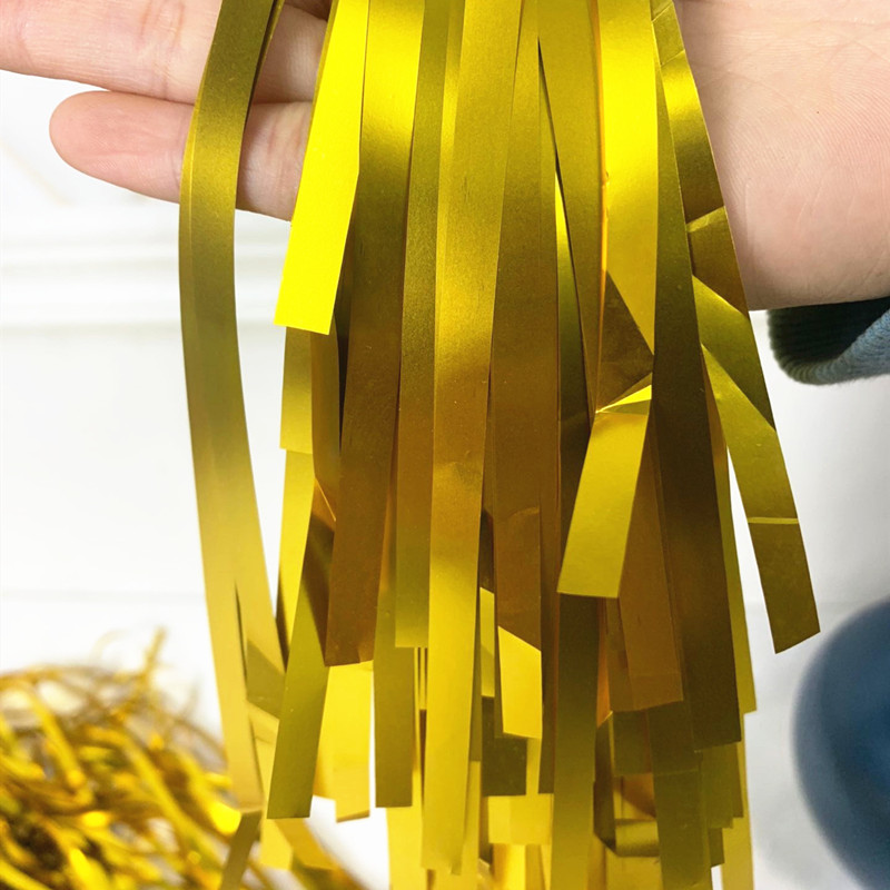 Children's Year Old Matt Rain Silk Streaming Su Colored Bars Rafting Door Curtain Background Wall Birthday Party Arrangement Decorative Items