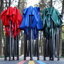 Telescopic canopy outdoor rain-proof folding sun-shading 4 feet square corner large umbrella pendulum stall with advertising tent shed canopy
