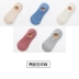 Vớ nữ vớ cotton vớ vớ nông vô hình vớ mùa hè mỏng học sinh vớ Hàn Quốc vớ màu nữ vớ - Bít tất nữ tất cao cổ nam Bít tất nữ