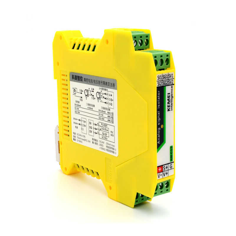 Analog Signal Isolator 4-20mA Current and voltage signal transmitter Converter One-in-two-out module