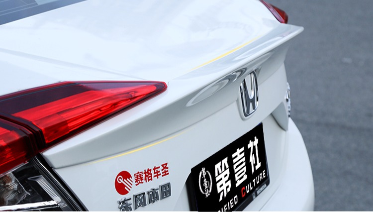 Honda mười thế hệ Civic sửa đổi đuôi 2017 mới Civic đuôi MCX phần tail wing cánh cố định đuôi