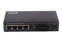 Chuanzheng Optoelectronics Gigabit Single Mode Dual Fiber 1 Optical 4 Electric Fiber Transceiver Video Surveillance 20KM