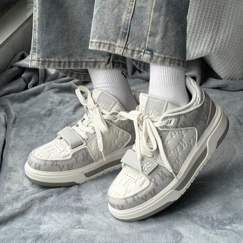 New York Yankees Men's and Women's Shoes 2025 Summer New Casual Sneakers Couple Thick-Soled Height-Increasing Sports White Shoes