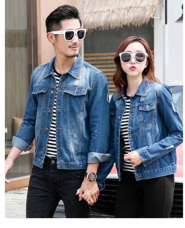 Áo bố mẹ con 2018 xuân hè thu sóng mới rung rinh mạng lưới áo khoác denim đỏ gia đình mẹ ba mẹ con váy trẻ em