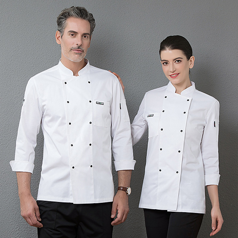 Chef Worksuit male sleeve autumn and winter hotel dining kitchen after cookskitchen training clothesTraining clothes