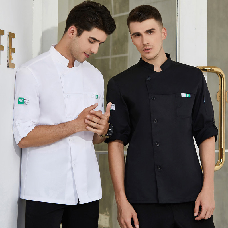Hotel chef overalls 3 4 sleeve mens and womens autumn and winter cake shop baking decorator Catering kitchen chefs clothing