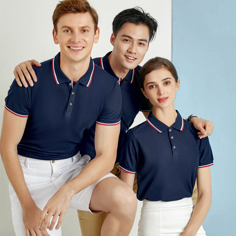 Corporate workwear custom t-shirt logo printing catering advertising shirt polo shirt custom short sleeve work shirt men and women