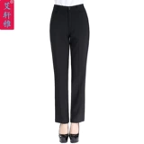 Рабочие летние тонкие черные штаны, свободный прямой крой