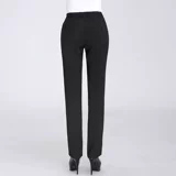 Рабочие летние тонкие черные штаны, свободный прямой крой