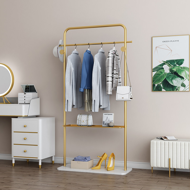 Standing clothes hanger floor bedroom net red room Home room clothes hat rack light lavish living-room clotheshorse clothes rack